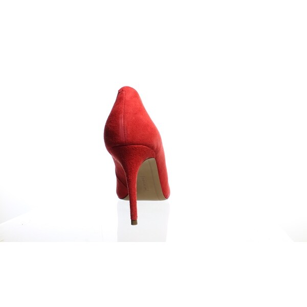 steve madden red suede pumps