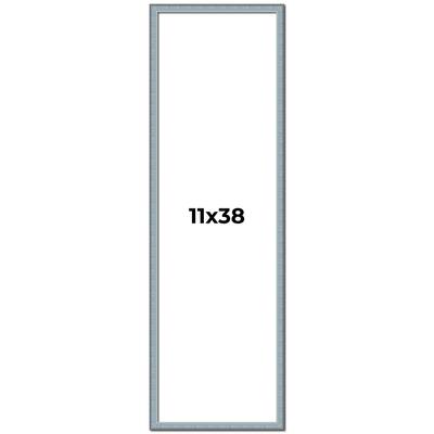 11x38 Frame Rustic Sky Blue Solid Wood Picture Frame | 0.75 Inch