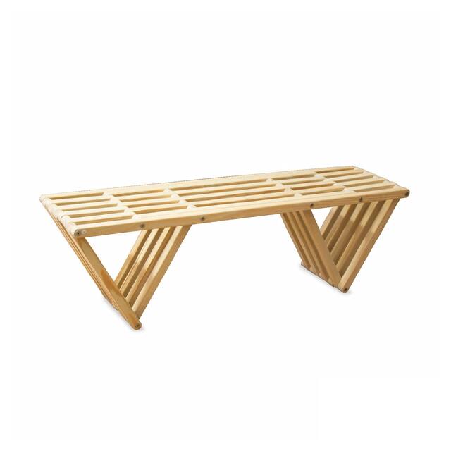 Wood Bench X60 Eco-friendly Modern Style L 54"