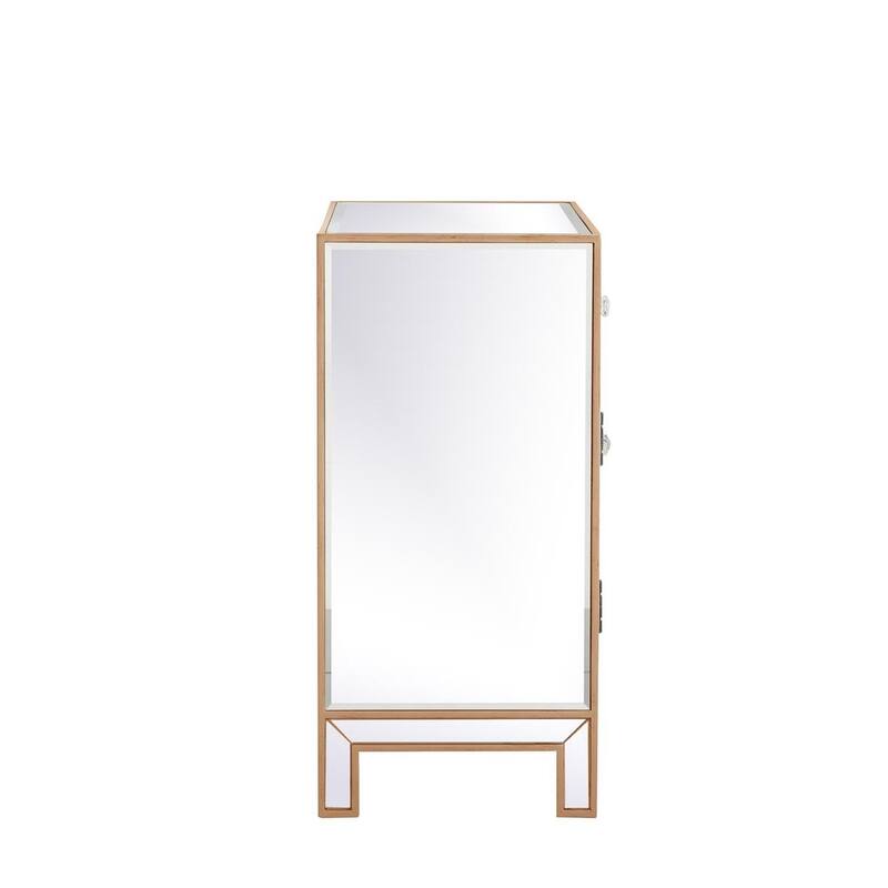 29 in. Antique Mirrored Cabinet