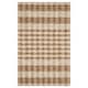 preview thumbnail 2 of 8, Thalia Scandinavian Textured Stripes Beige/ Rust PET Yarn Area Rug