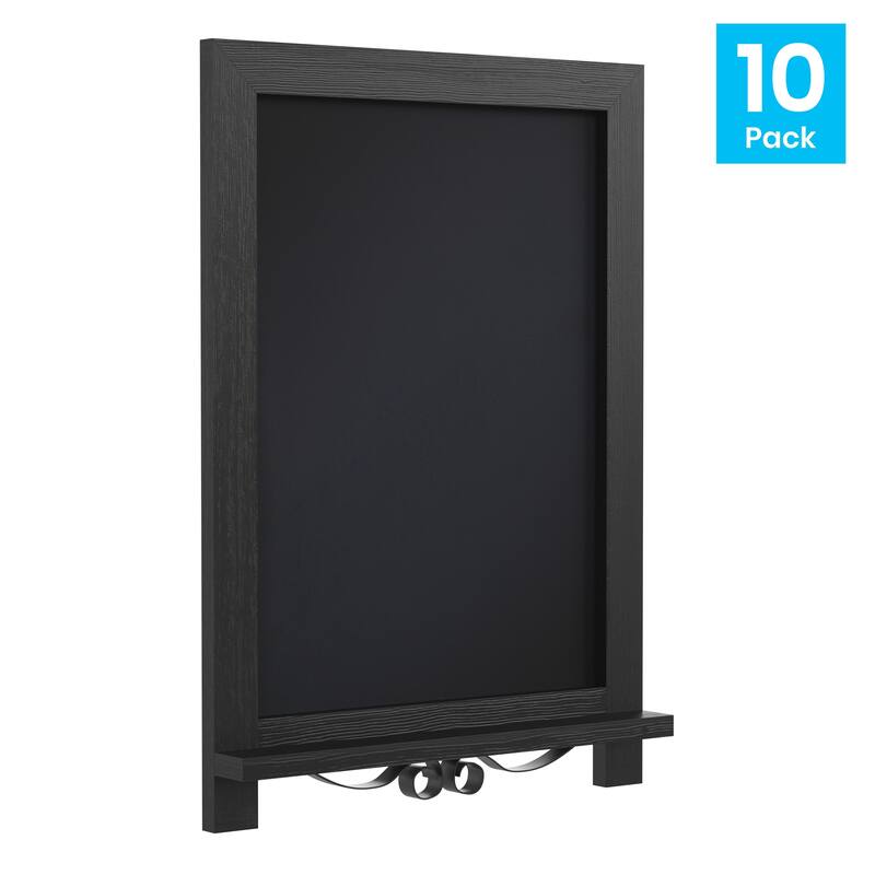 10 Pack Tabletop or Wall Mount Magnetic Chalkboards