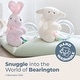 preview thumbnail 3 of 4, Bearington Baby Dottie 5" Pink Teddy Bear Rattle