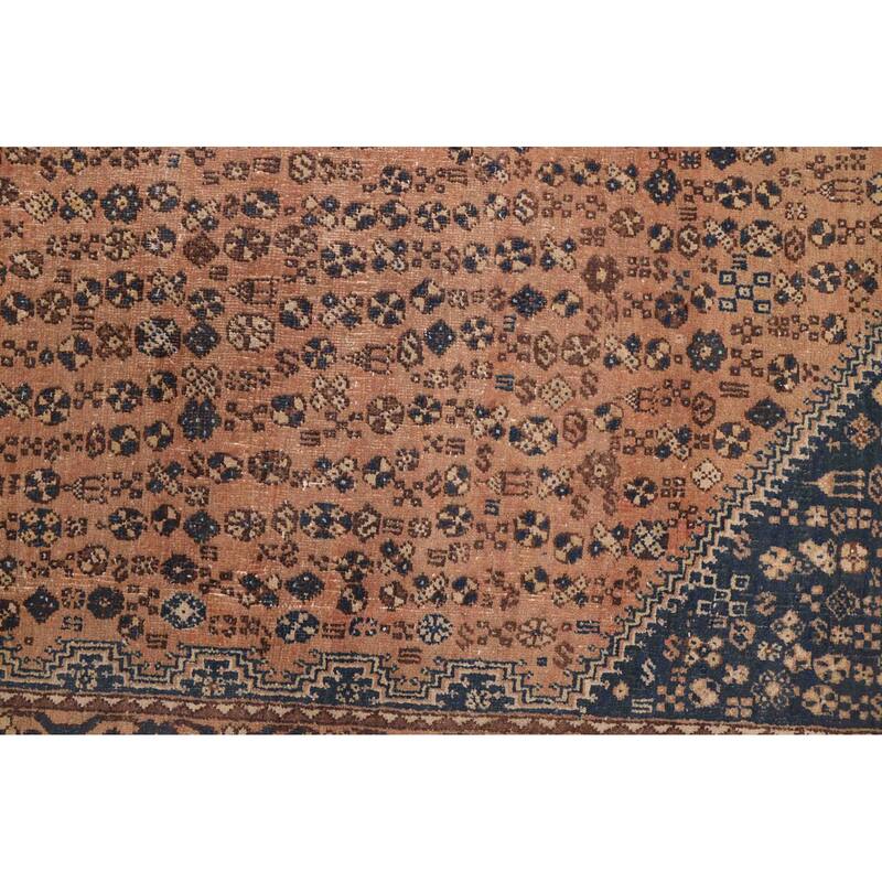 ECARPETGALLERY Hand-knotted Antalya Vintage Copper Wool Rug - 6'7 x 9'10