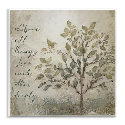 Stupell Rustic Love Each Other Deeply Wall Plaque Art Design By John Spaeth