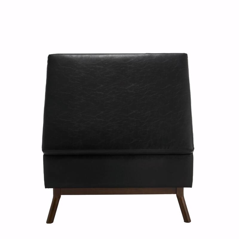 Mid-Century Modern Square Coffee Table with Storage Bench