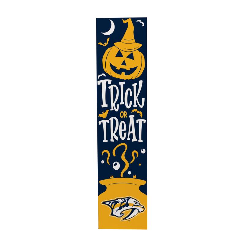 47" Double Sided Seasonal Porch Leaner, Nashville Predators - 47" x 11.25"