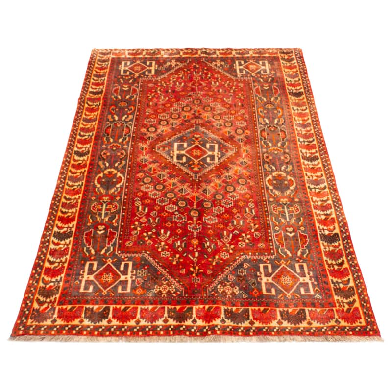 ECARPETGALLERY Hand-knotted Melis Vintage Copper Wool Rug - 5'3 x 8'10