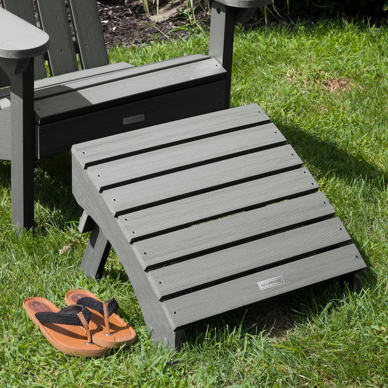 HIGHWOOD Eco-Friendly Synthetic Wood Folding Ottoman