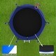 preview thumbnail 2 of 9, 10 ft. Blue Round Outdoor Trampoline with Enclosure Net and Basketball Hoop