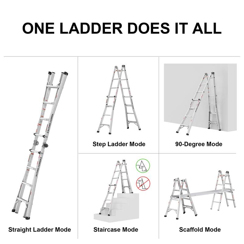 Aluminum Alloy Telescopic Ladder Atype Ladder Straight Ladder Bed
