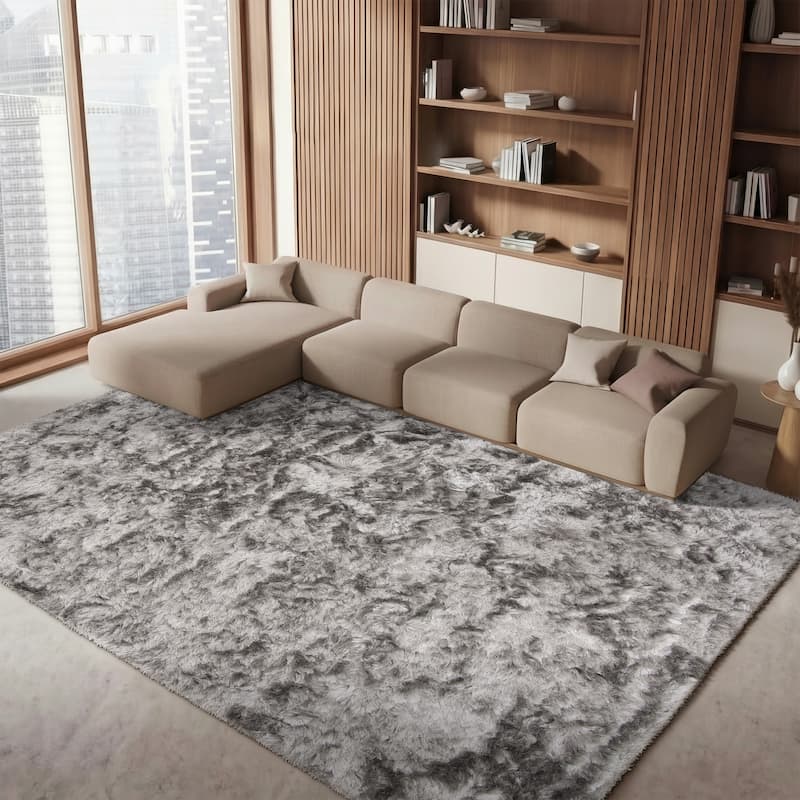 SAFAVIEH Handmade Ocean Shag Marilijn Glam 2.5-inch Thick Rug