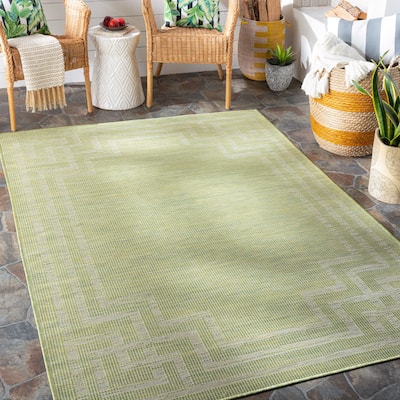 Livabliss Esana Traditional Border Outdoor Area Rug