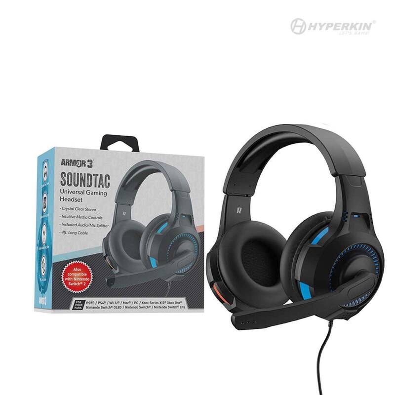 Hyperkin M07222-BUOR Blue Orange Gaming Headset For Nintendo Switch - Black