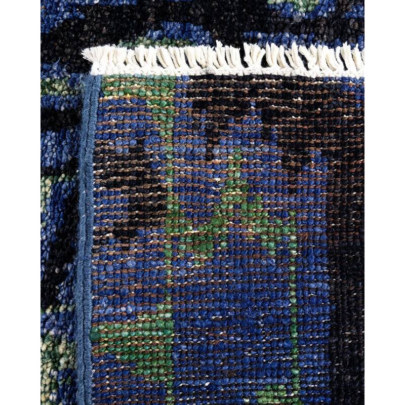 Contemporary Overdyed Wool Hand Knotted Runner - 2' 6" x 10' 8"