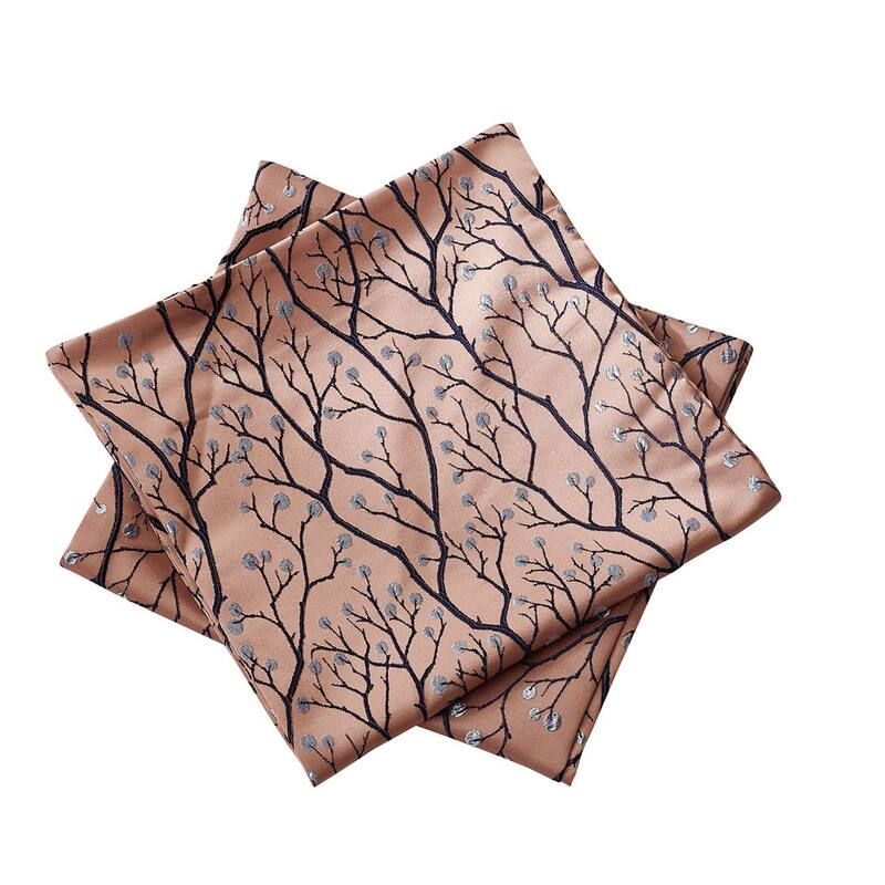 Jacquard Lumber Pillow Shell 2 Piece Set, 14" x 26", Branch, NO INSERT