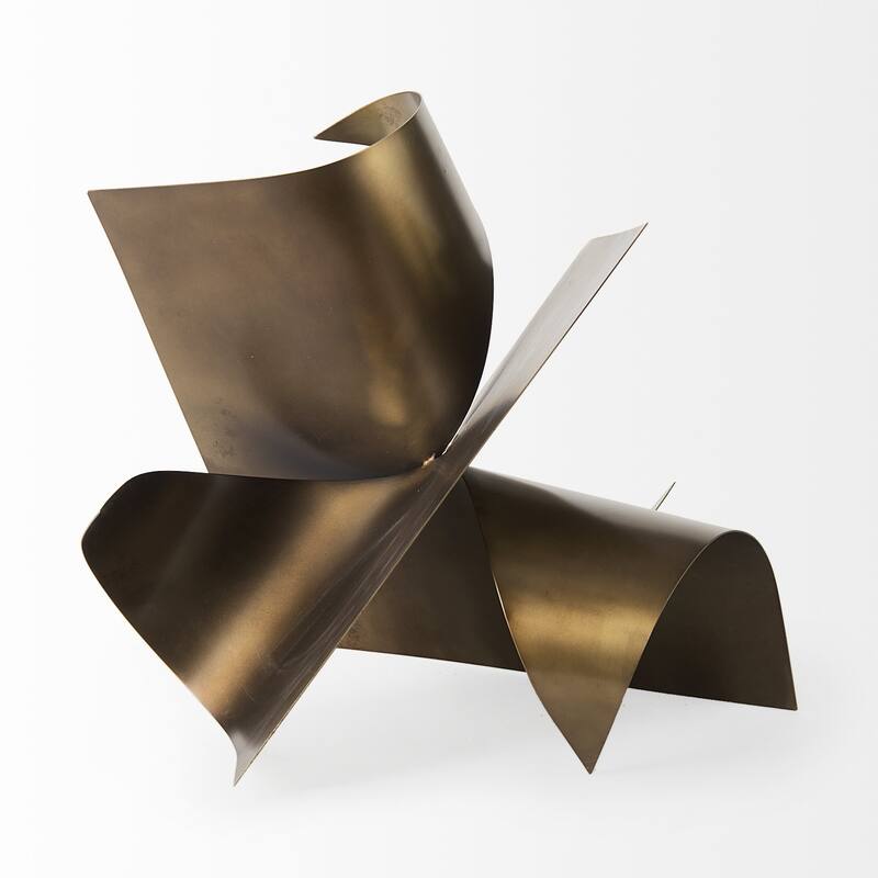 18" Contempo Antiqued Abstract Sculpture - 18"W x 18"D x 18"H