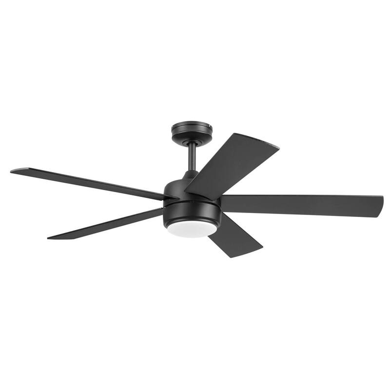 Honeywell 52" Schilling Indoor Matte Black LED Ceiling Fan with Remote Control - 52 Inches