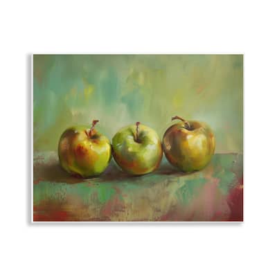 Stupell Traditional Apple Trio Still Life Wall Plaque Art Design By Arlington Prints