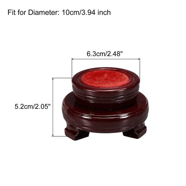 Wooden Ball Stand Displays Base 10cm Red for Crystal Ball Stone - Bed ...