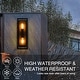 preview thumbnail 8 of 6, 17.5" Modern Outdoor Wall Lantern - 1 PC