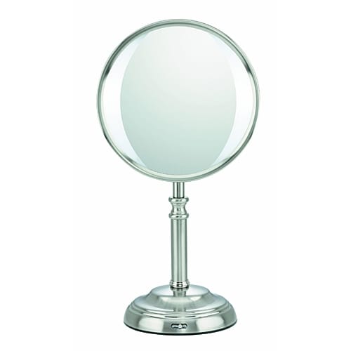 Conair BE101108 1x /10x Magnifying Variable LED Mirror Satin Nickel