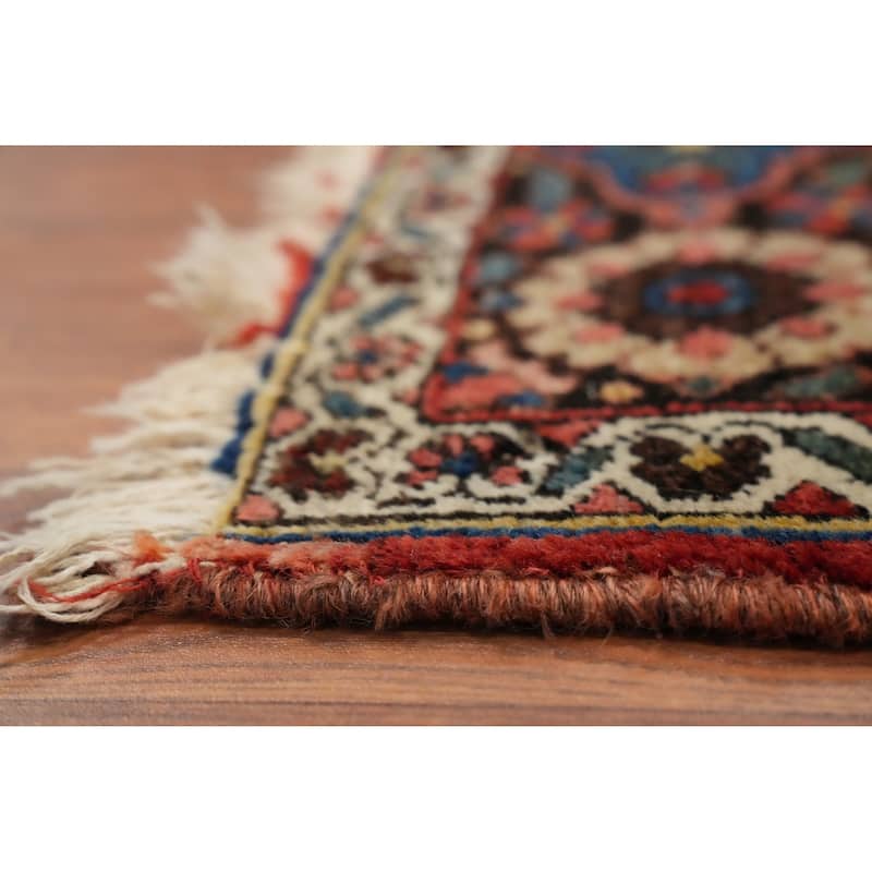 Hand Knotted Oriental 100% Wool Carpet Traditional Floral Beige & Ivories Bakhtiari Area Rug - 6' 3'' X 4' 6''