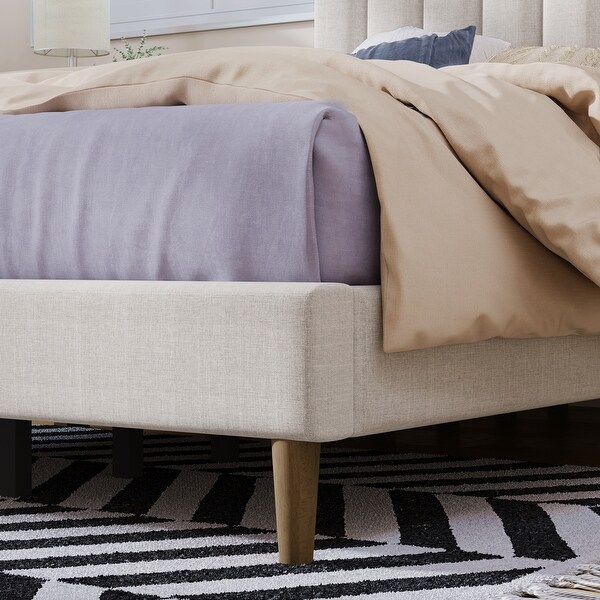 Greige bed new arrivals frame