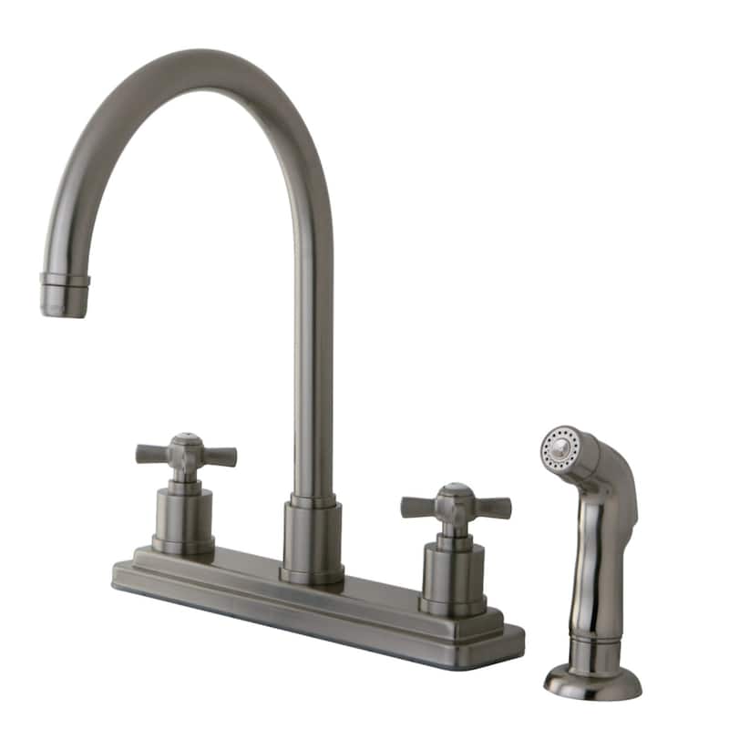 Kingston Brass Millennium 1.8 GPM Standard Kitchen Faucet - Includes - Brushed Nickel