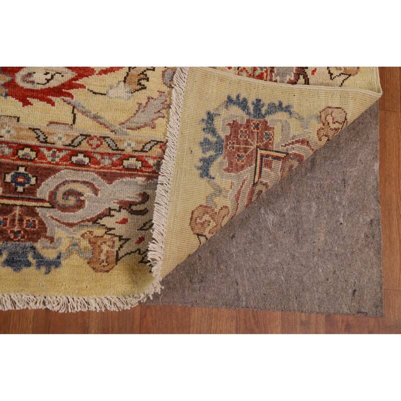Vegetable Dye Ziegler Oriental Area Rug Hand-knotted Wool Carpet - 9'1"x 11'7"