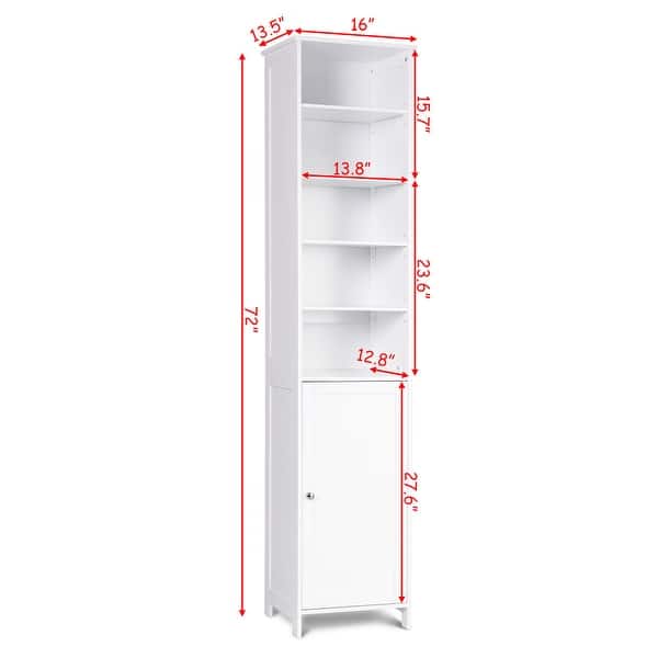 72 H Tall Floor Storage Cabinet Free Standing Shelving Storage Cabinet Free Standing Shelving
