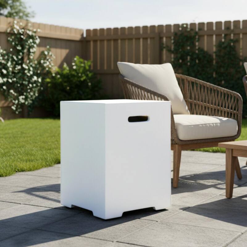 GDFStudio - 16" Outdoor 20LB Propane Tank Cover for Gas Fire Pits