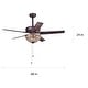 preview thumbnail 6 of 7, Catalina Bronze 5-blade 48-inch Crystal Ceiling Fan (Optional Remote)