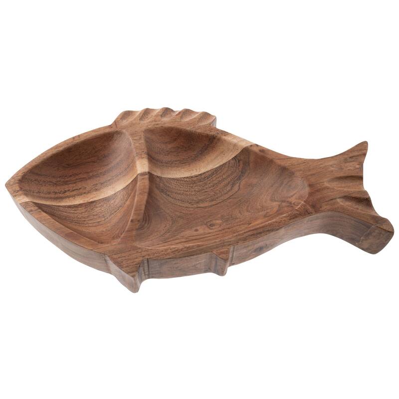 Wood Shaped Serving Bowl