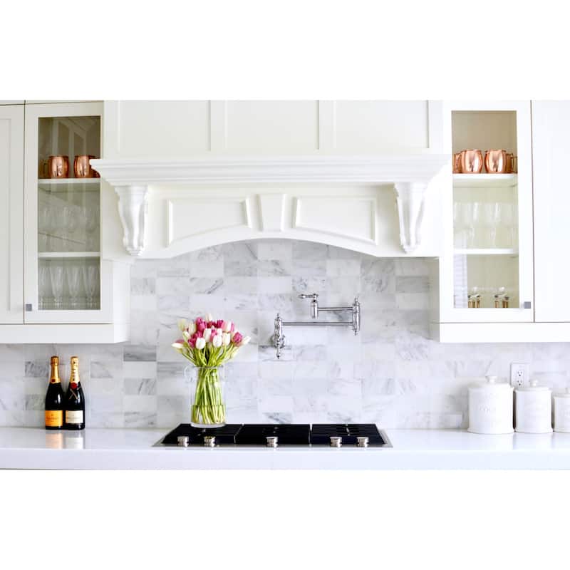 Restoration Wall Mount Pot Filler Kitchen Faucet