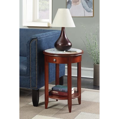 Convenience Concepts American Heritage Baldwin 1 Drawer End Table with Shelf