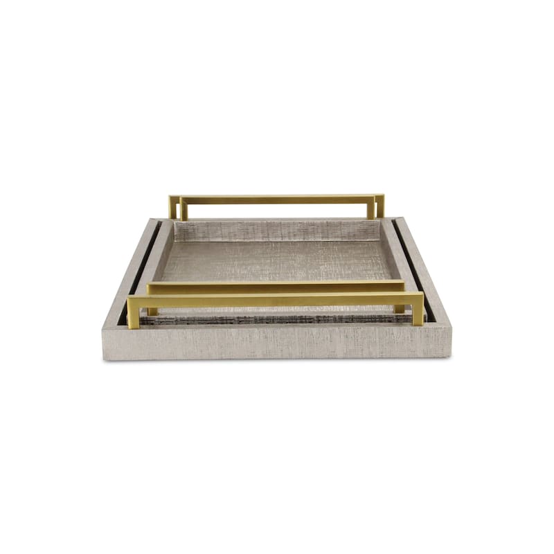 Lusan Black Vinyl Tray Set