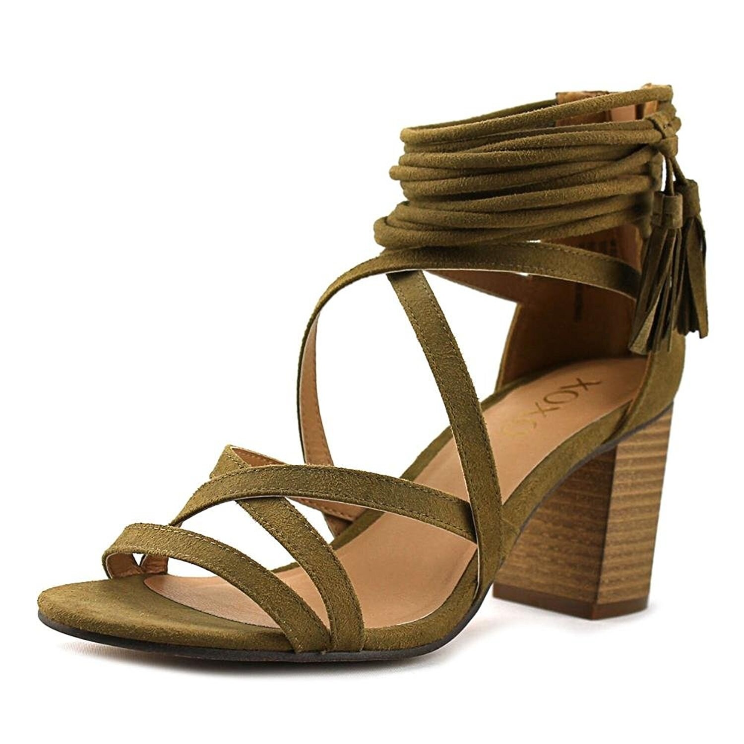 brown strappy sandals