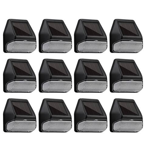 LED Solar Powered Deck Lights, Outdoor Wall Light, for Garden Yard Stair Patio