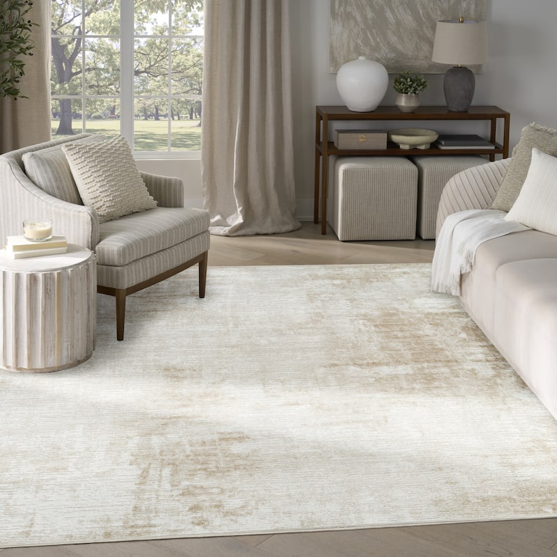 Nourison Dekor Indoor only Abstract Area Rug - Ivory/Beige - 7'10" x 9'10"