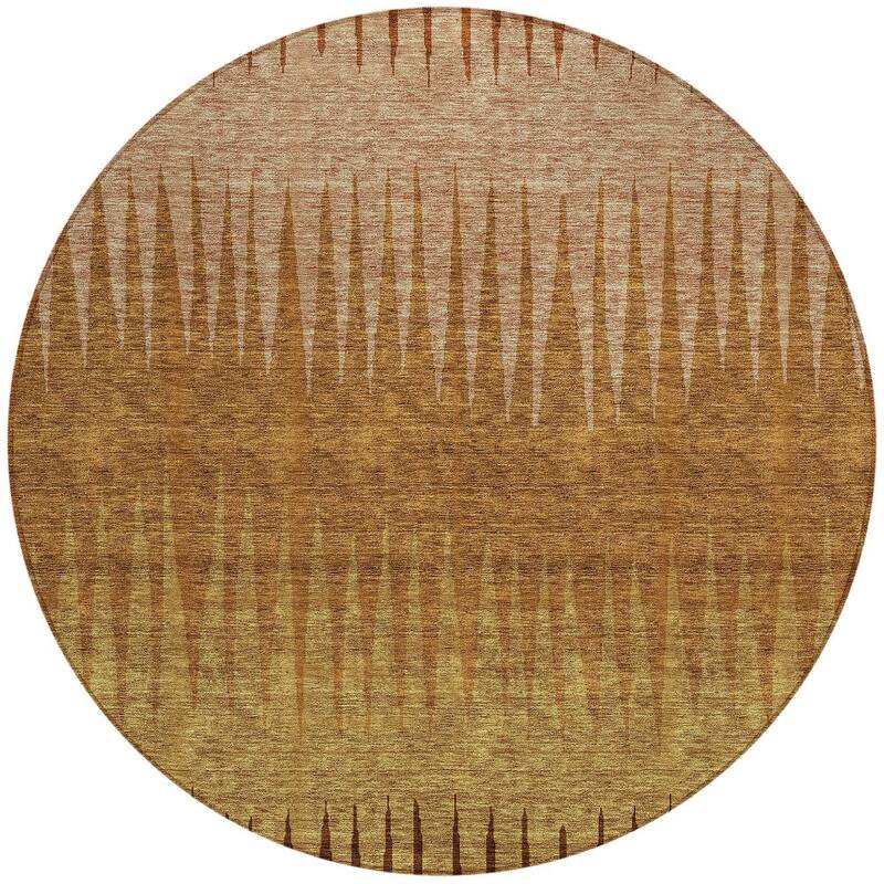 HomeRoots Striped Transitional Rectangle Outdoor Rug