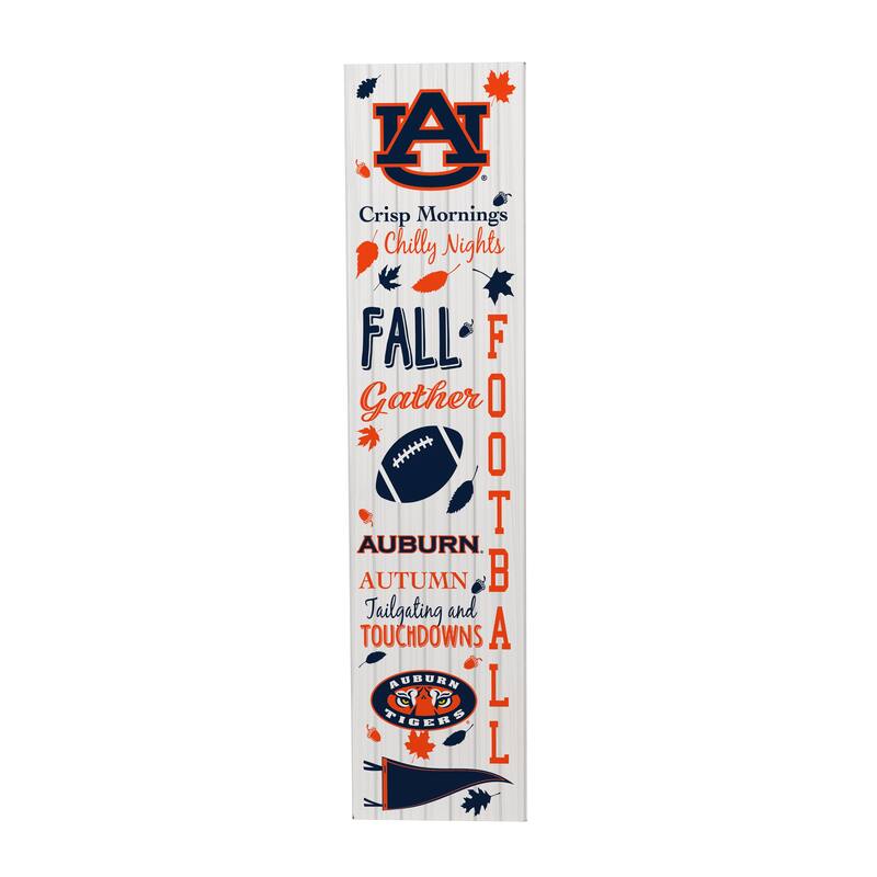 47" Double Sided Seasonal Porch Leaner, Auburn University - 47" x 11.25"