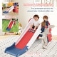 preview thumbnail 4 of 18, Gymax 3 in 1 Toddler Slide w/Basketball Hoop & Basketball Foldable