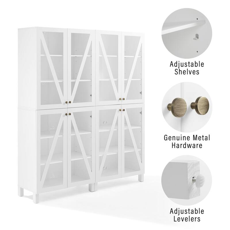 Crosley Cassai 2Pc Storage Pantry Set