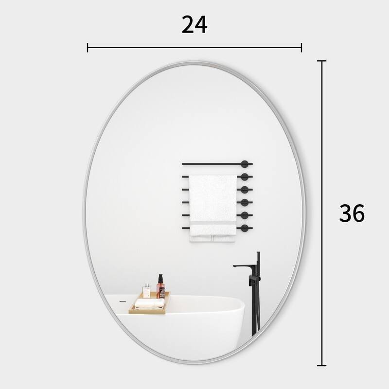 Bathroom Mirror Wall Mirror Vanity Mirror with Metal Frame (1 Piece)