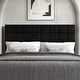 preview thumbnail 10 of 20, CraftPorch Square Stitching Velvet Upholstered Headboard