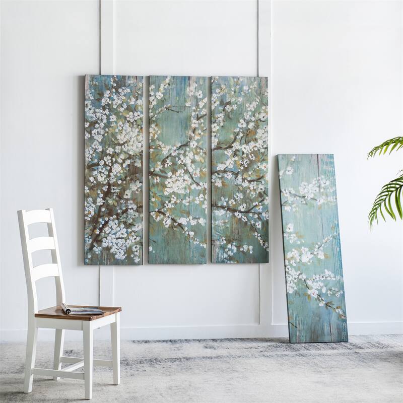 Modern Cherry Blossom Canvas Print Wall Decor (Set of 4)