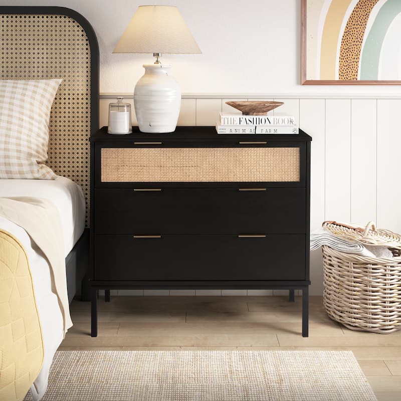 NPD Furniture Caine Rattan Chest 3 Drawers