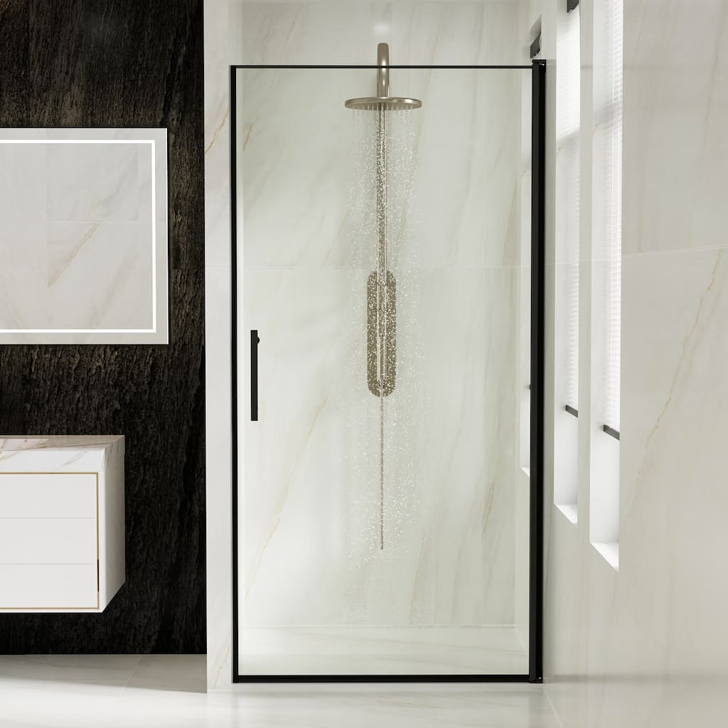 36 in.W x 72 in.H Pivot Frameless Glass Shower Door