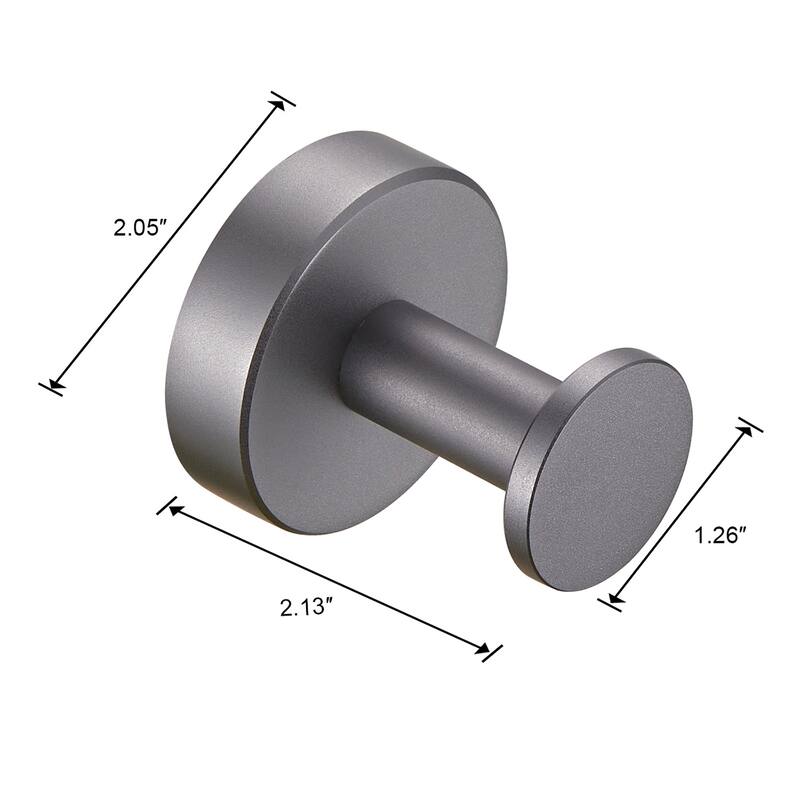 Round Base Wall Hanging Coat Hook with Screws Hook